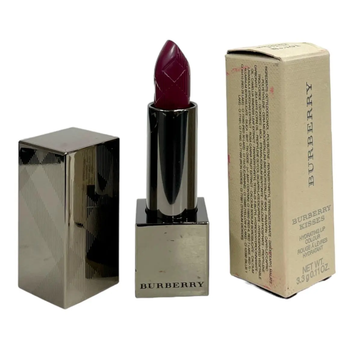 Kisses Hydrating Lip Colour 3.3g/0.11fl You Pick Shade No.101 Bright Plum by Burberry