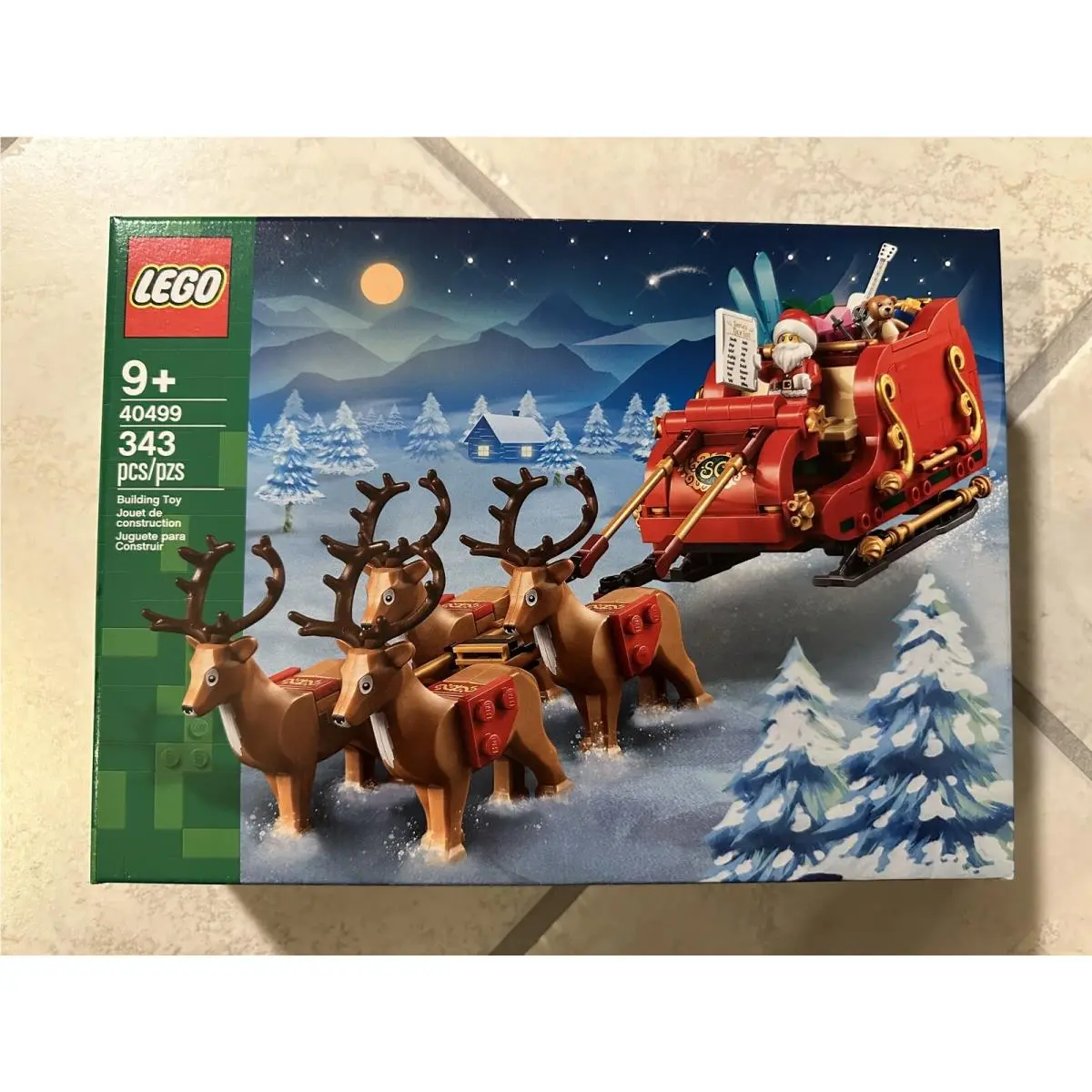 Lego 40499 Santa`s Sleigh 343 Pcs Christmas Reindeer