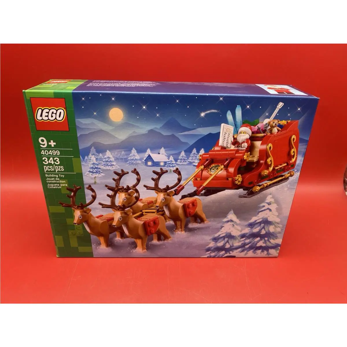 Lego 40499 Santa W/sleigh Reindeer 343 Pieces 2021