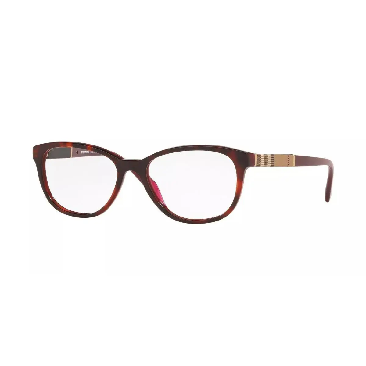 Burberry Eyeglasses BE2172 3657 52mm Top Havana on Bordeaux / Demo Lens