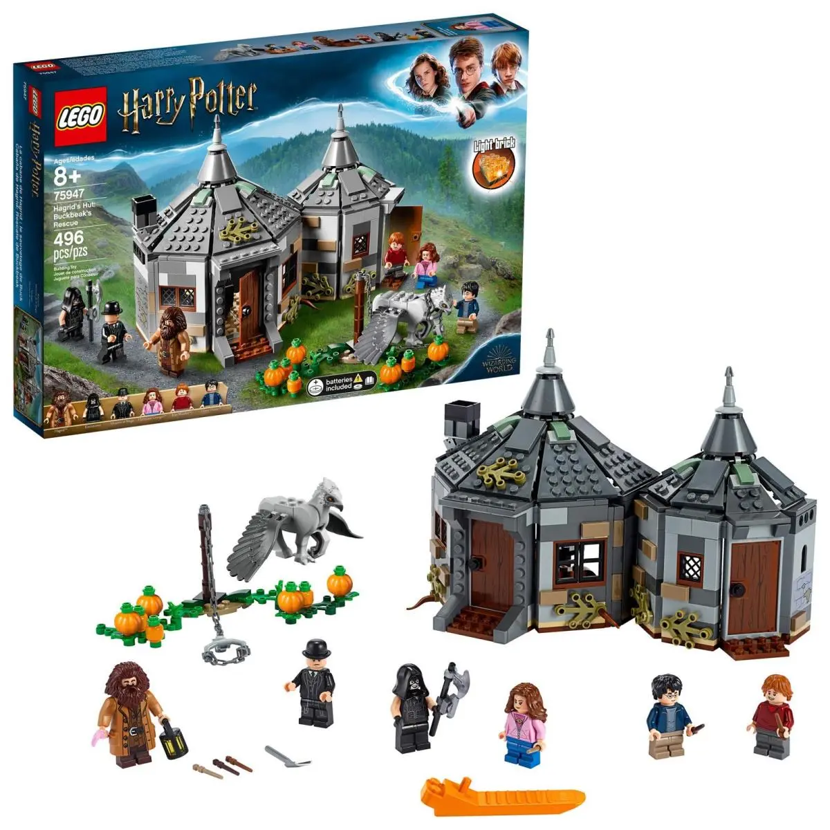 Lego Harry Potter Hagrid`s Hut: Buckbeak`s Rescue 75947 Toy Hut Building Set Fro