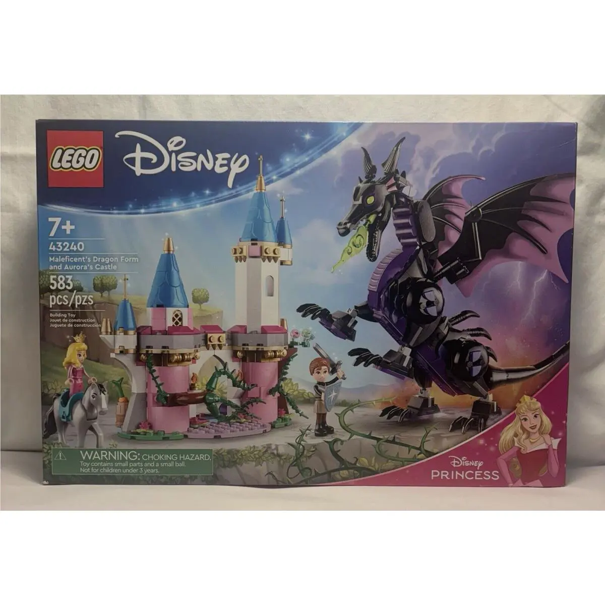 Lego 43240 Disney Sleeping Beauty Maleficent`s Dragon Form and Aurora`s Castle