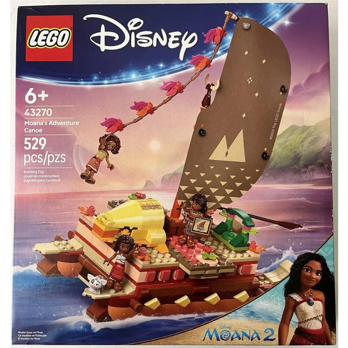 Lego Disney Princess: Moana`s Adventure Canoe 43270