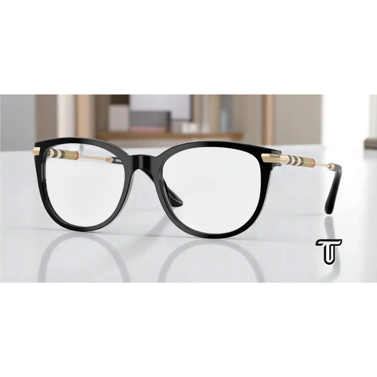 Burberry BE2255Q 3001 Black Demo Lens 51 mm Women`s Eyeglasses