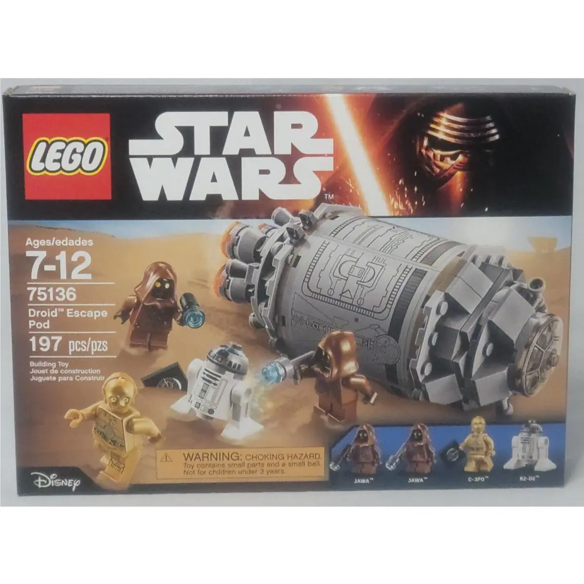 Lego 75136 Droid Escape Pod Star Wars R2-D2 C-3PO Jawa Astromech Droid