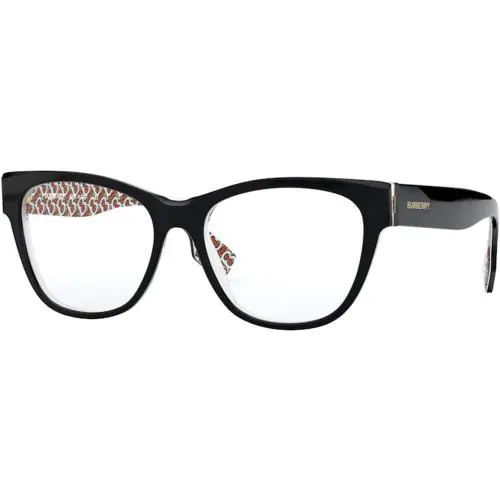 Burberry Eyeglasses BE2301 3822 51mm Black/print Tb Red / Demo Lens
