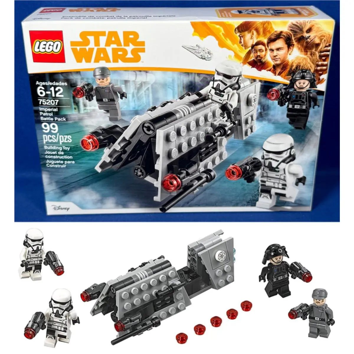 Imperial Patrol Battle Pack Star Wars Lego 75207 Building Set Troopers Solo