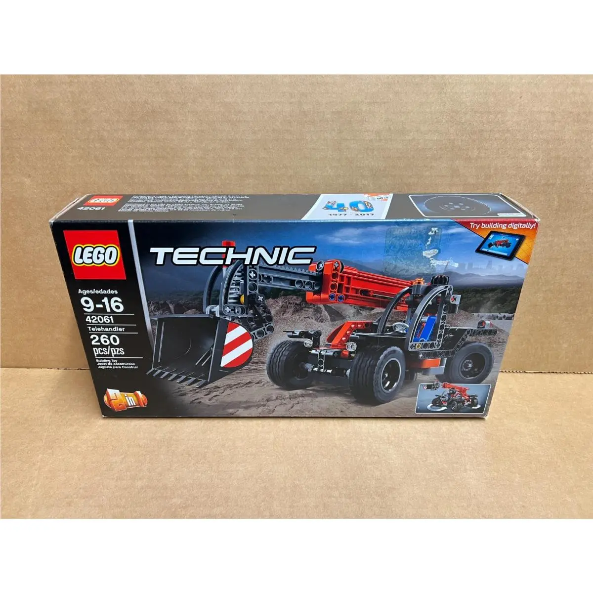 Lego 42061 Technic 2 in 1 Telehandler Tow Truck 260 Pieces