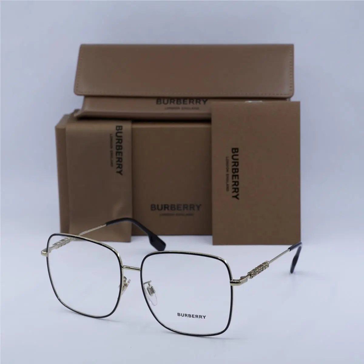 BE1378D 1326 Black/gold 57mm Eyeglasses by Burberry