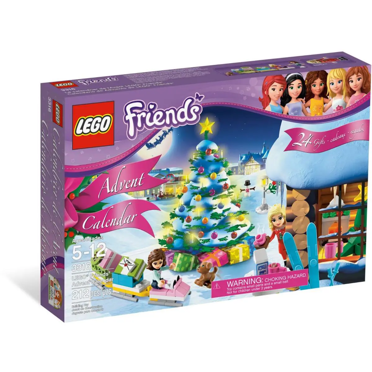 Lego Friends Christmas Advent Calendar 2012 3316 - Rare Htf