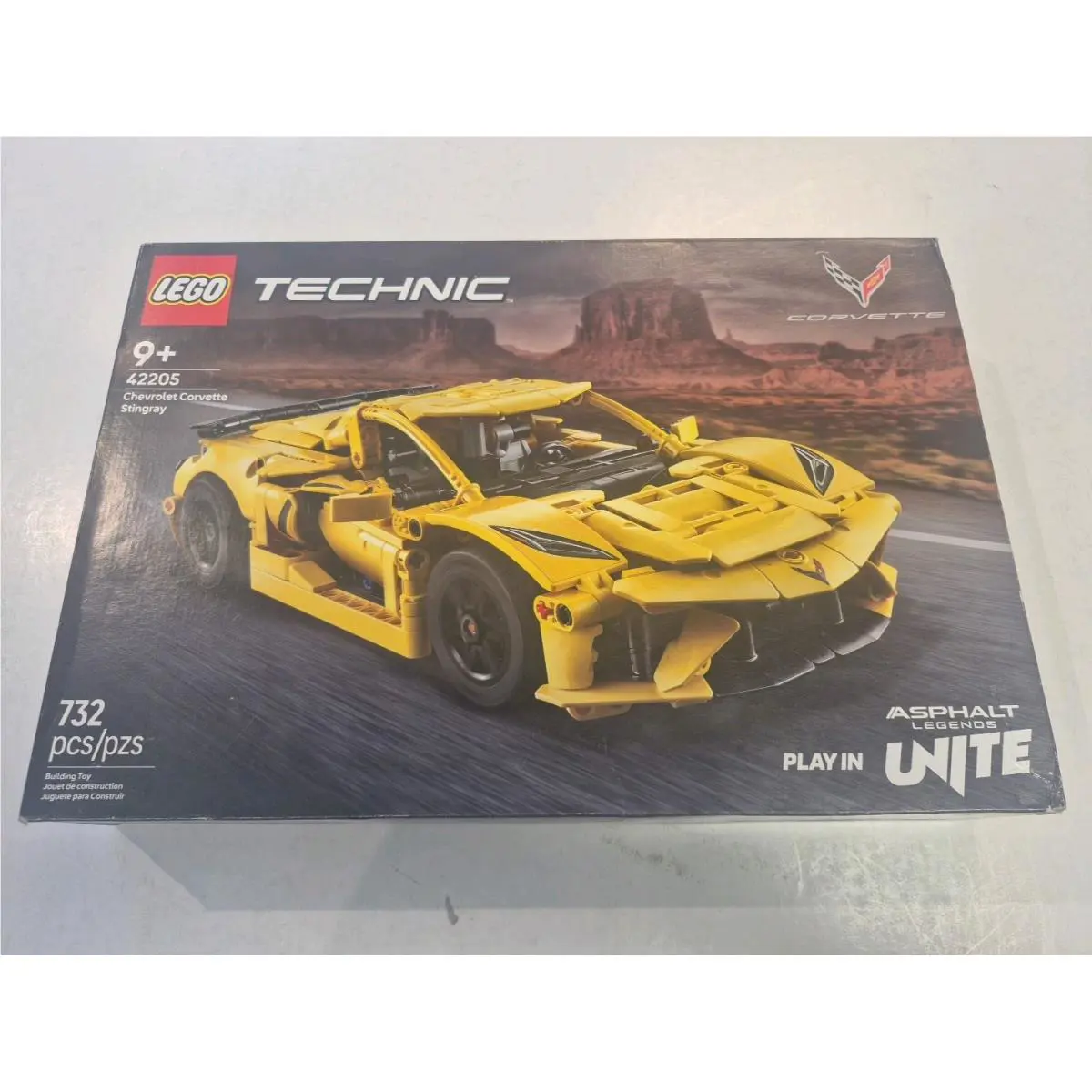 Lego Technic Asphalt Legends Unite Chevrolet Corvette Stingray 732pcs 42205