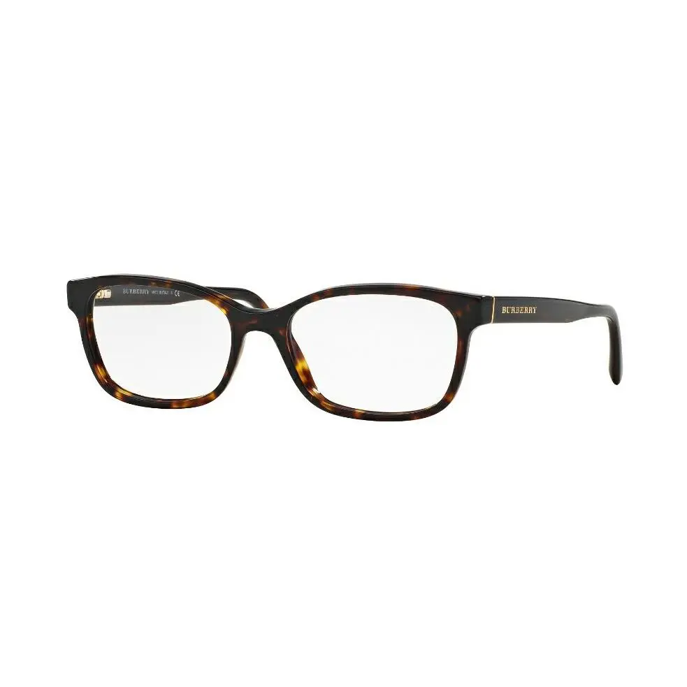 Burberry BE2201 3002 Dark Havana Frame 52mm Demo Lens Women Eyeglasses