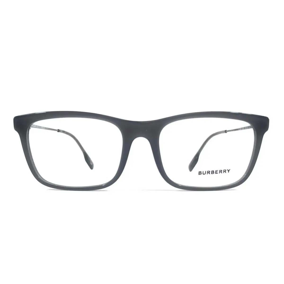 Burberry Eyeglasses Frames B2384 4091 Gray Silver Rectangle Nova Check 55-18-145