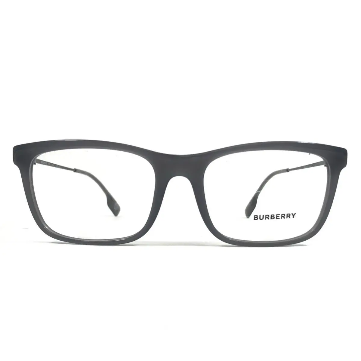 Burberry Eyeglasses Frames B2384 4091 Shiny Gray Rectangle Full Rim 55-18-145