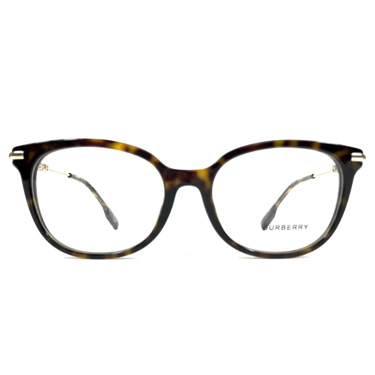 Burberry Eyeglasses Frames B2391 3002 Brown Dark Havana Gold Cat Eye 53-17-140