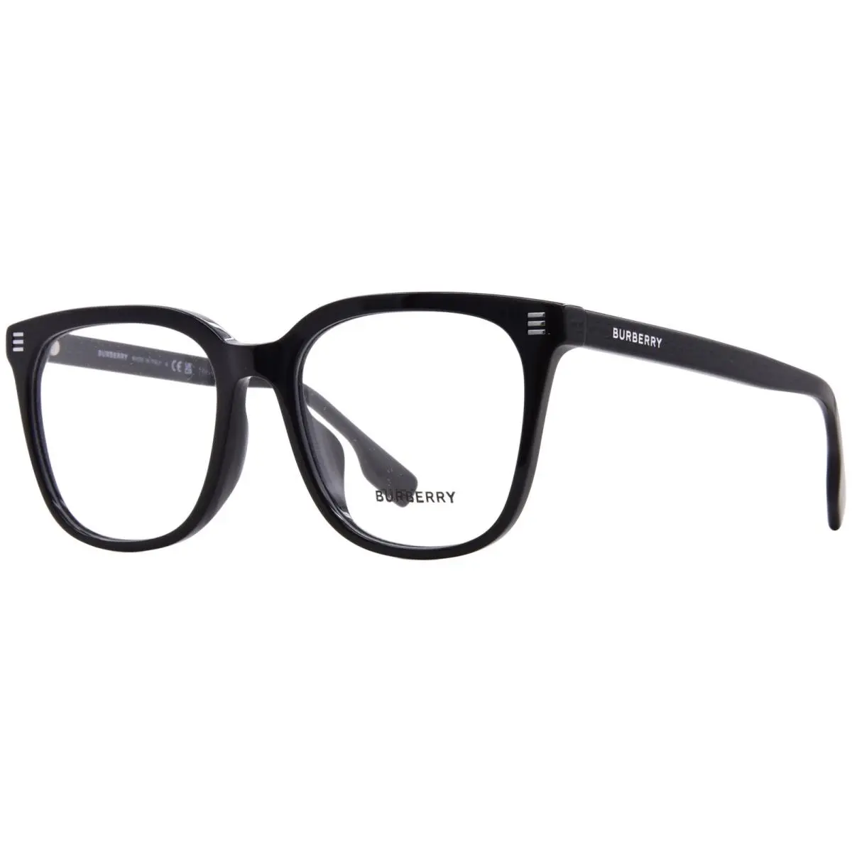 Burberry BE2361D 3001 Eyeglasses Frame Men`s Black Full Rim Square Shape 53mm