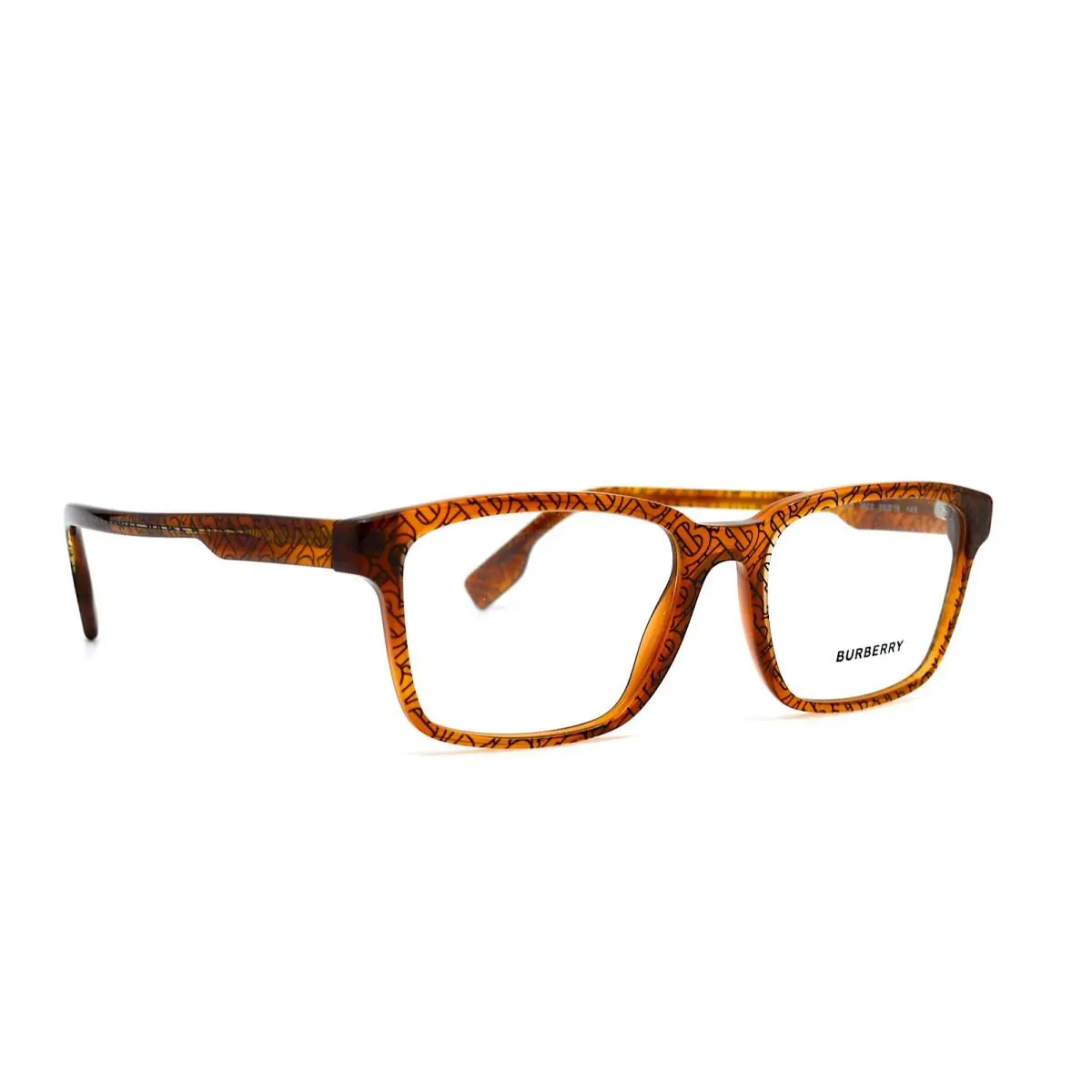Burberry BE2308 3823 Transparent Brown/signature B Check Eyeglasses Frame