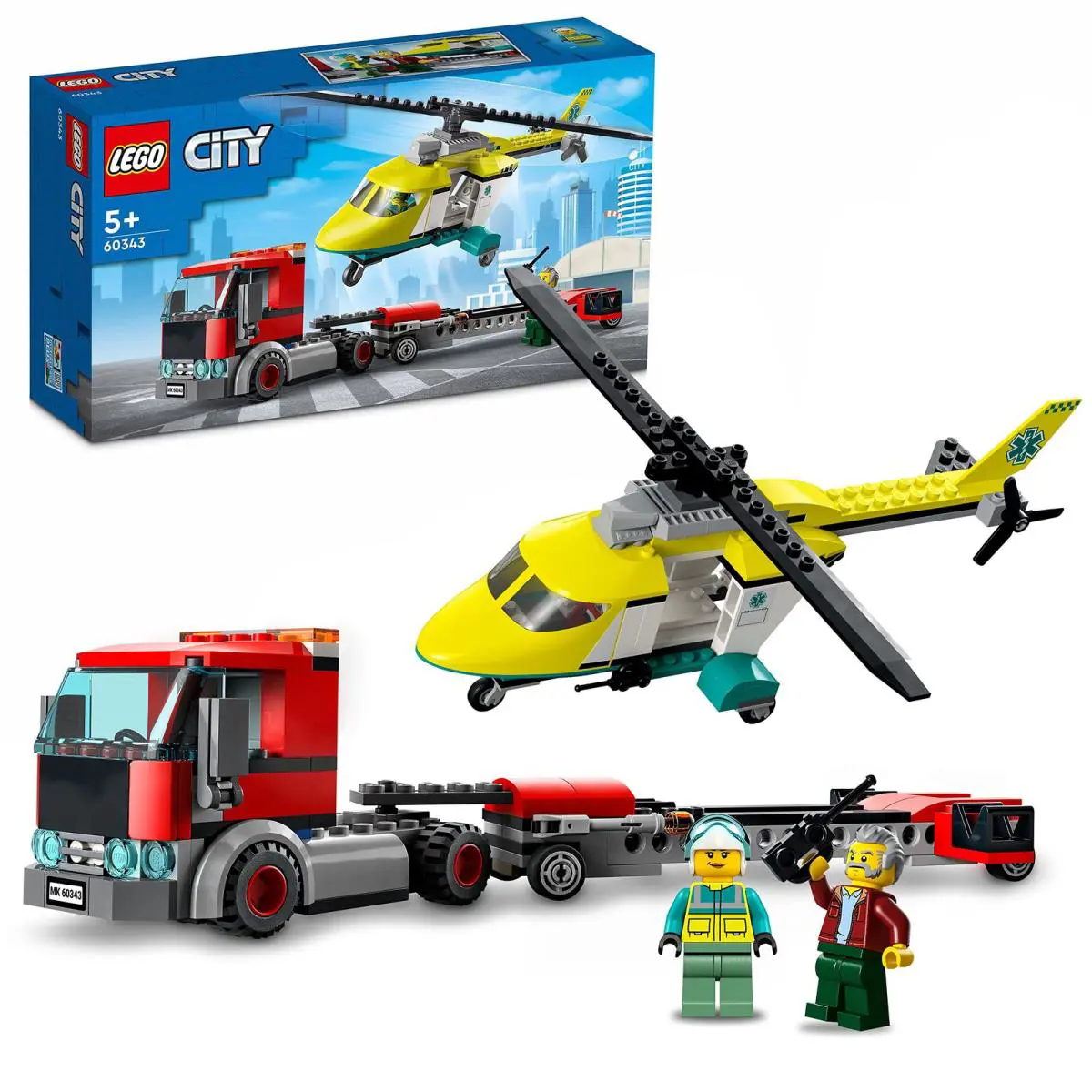 Lego City Rescue Helicopter Transport 60343