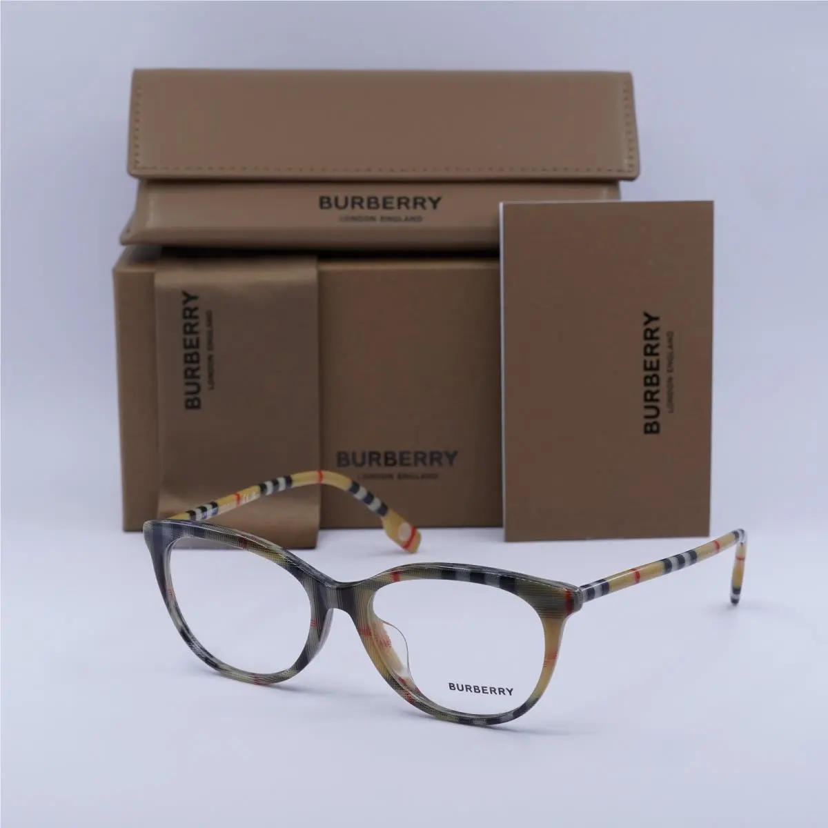 BE2389F 4087 Vintage Check 52mm Eyeglasses by Burberry