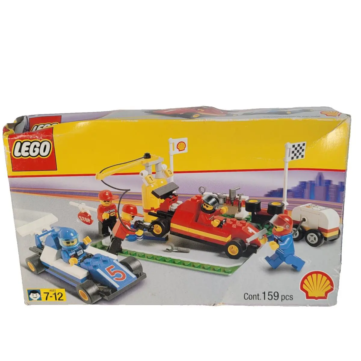 2000 Lego Set 2554 - Formula 1 Racers Pit Stop Shell Old Stock Nos