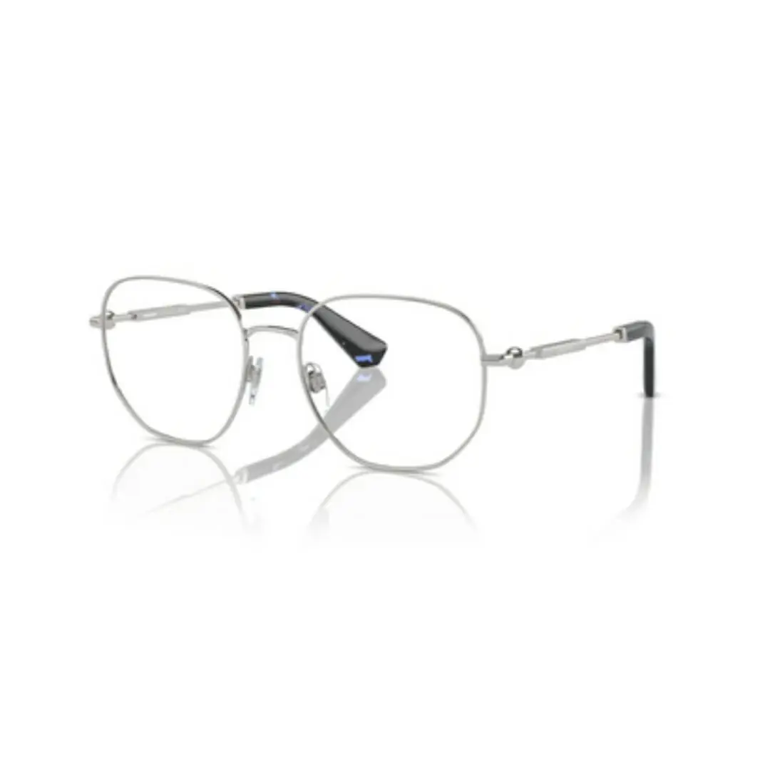 Burberry BE 1385 1005 Silver Metal Frame 55 mm Demo Lens Eyeglasses