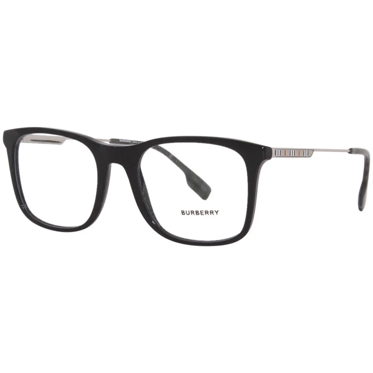 Burberry Elgin BE2343 3001 Eyeglasses Men`s Black Full Rim Square Shape 53-mm