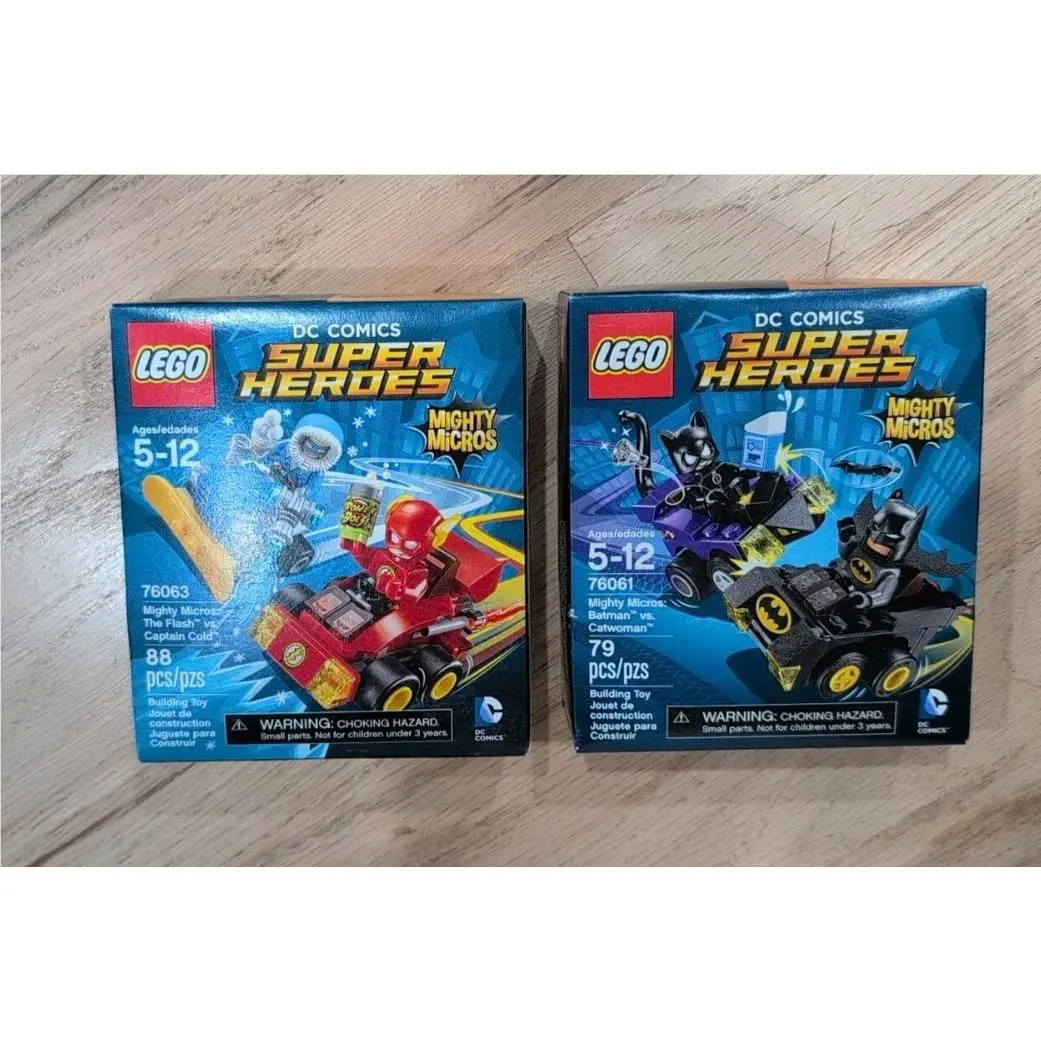 Lego DC Comics Super Heroes Mighty Micros 76063 The Flash 76061 Batman