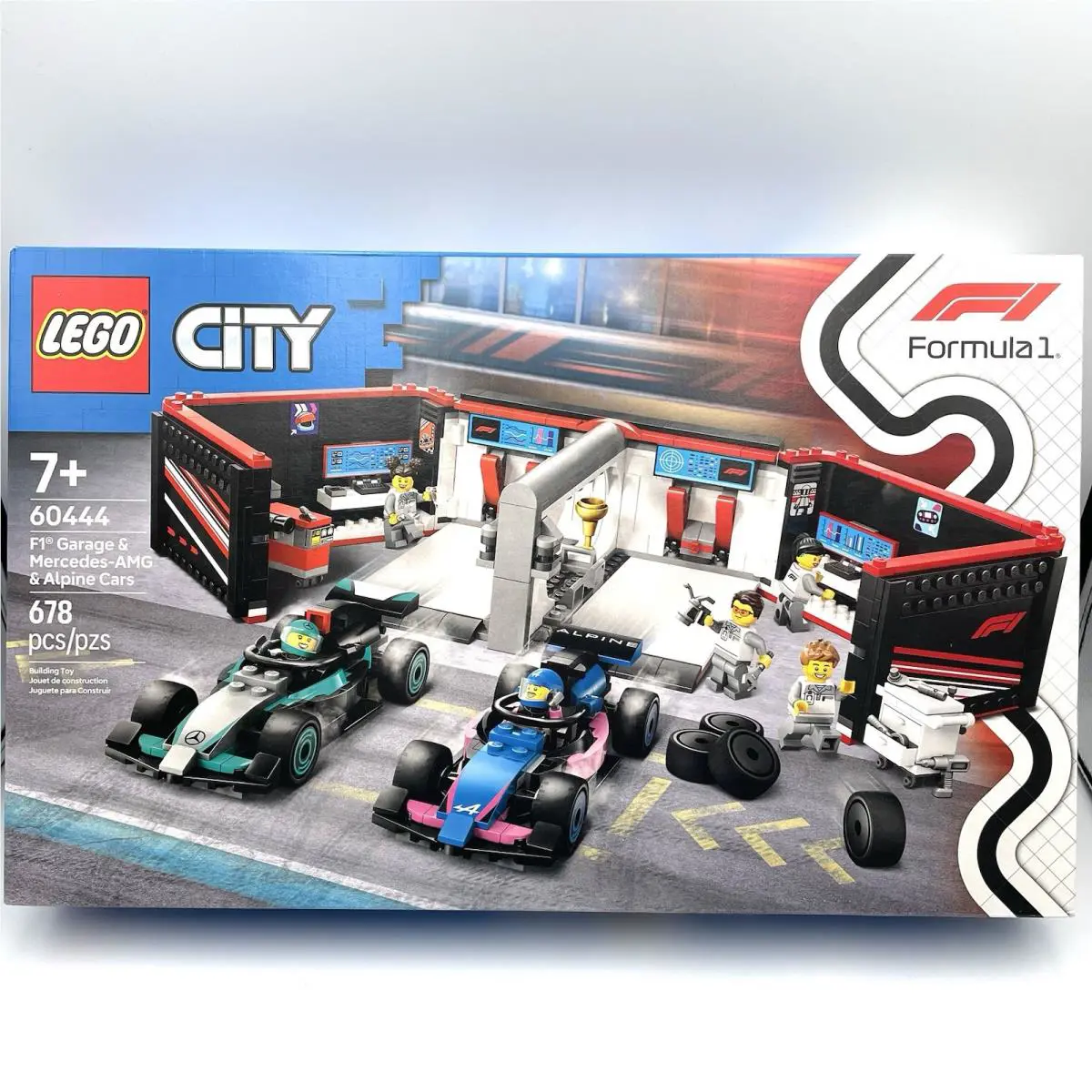 Formula 1 Lego 60444 F1 Garage Mercedes-amg Alpine Cars