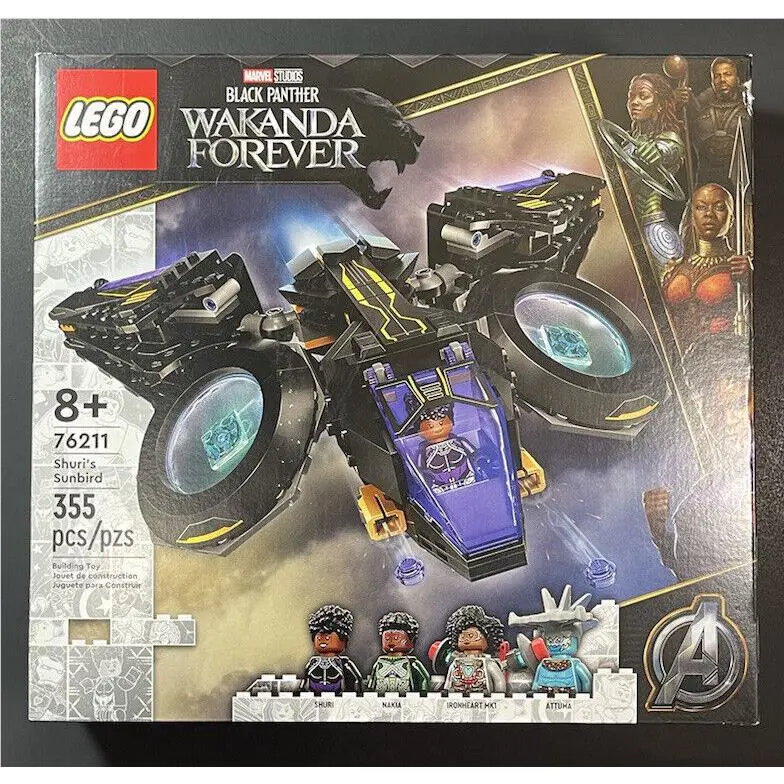 Lego Marvel Black Panther Set 76211 Shuri`s Sunbird