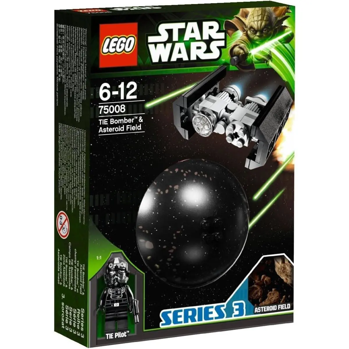 Lego Tie Bomber Asteroid Field 75008 Star Wars Minifigure Building Set