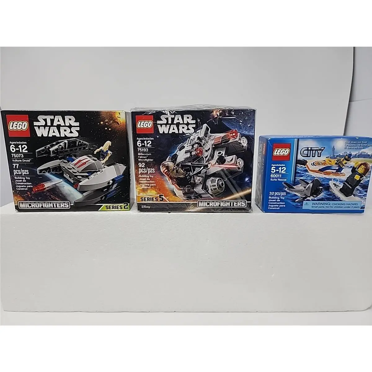 3 Lego - Star Wars 75073 75193 Microfighters 60011 City Surfer - V8