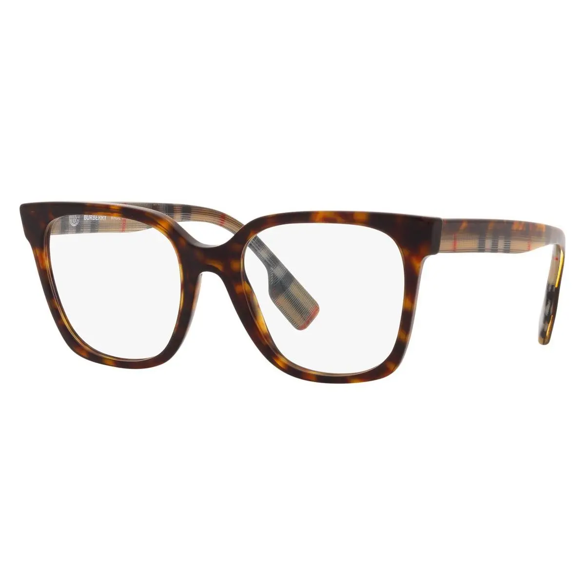 Burberry Square Woman Eyeglasses 0BE2347 3943 52mm Dark Havana