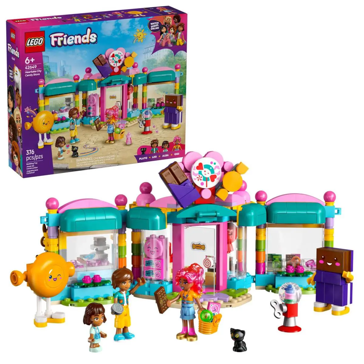 Lego Friends Heartlake City Candy Store Building Toy Set 42649 Pretend Playset