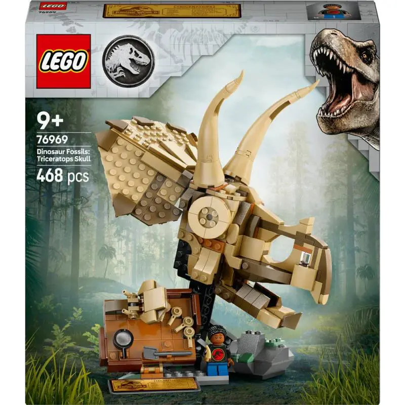 Lego Jurassic World Dinosaur Fossils Triceratops Skull 76969 Building Toy Set