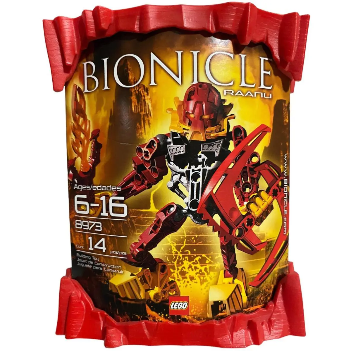 Lego 8973 Bionicle Raanu 2009 Nice Display Package