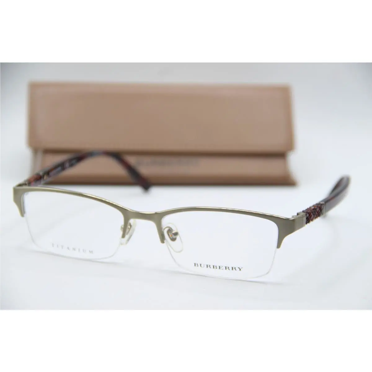 Burberry B 1280TD 1167 Brown Tort Designer Eyeglasses W/case 54-18