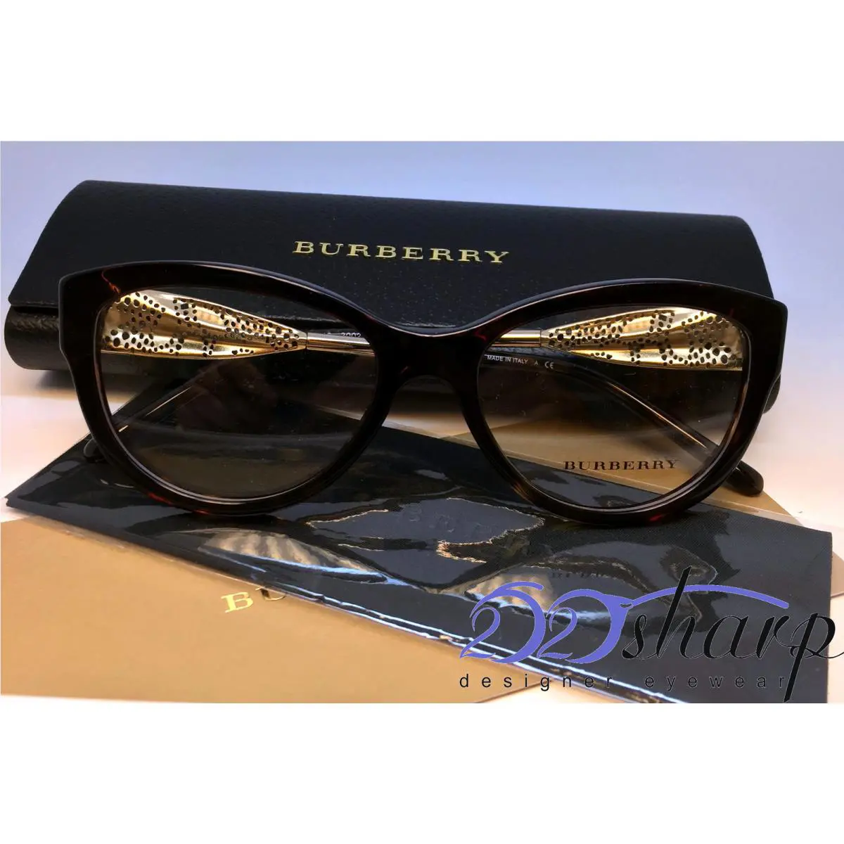 Burberry Eyeglasses-BE2210 3002 53 Dark Havana