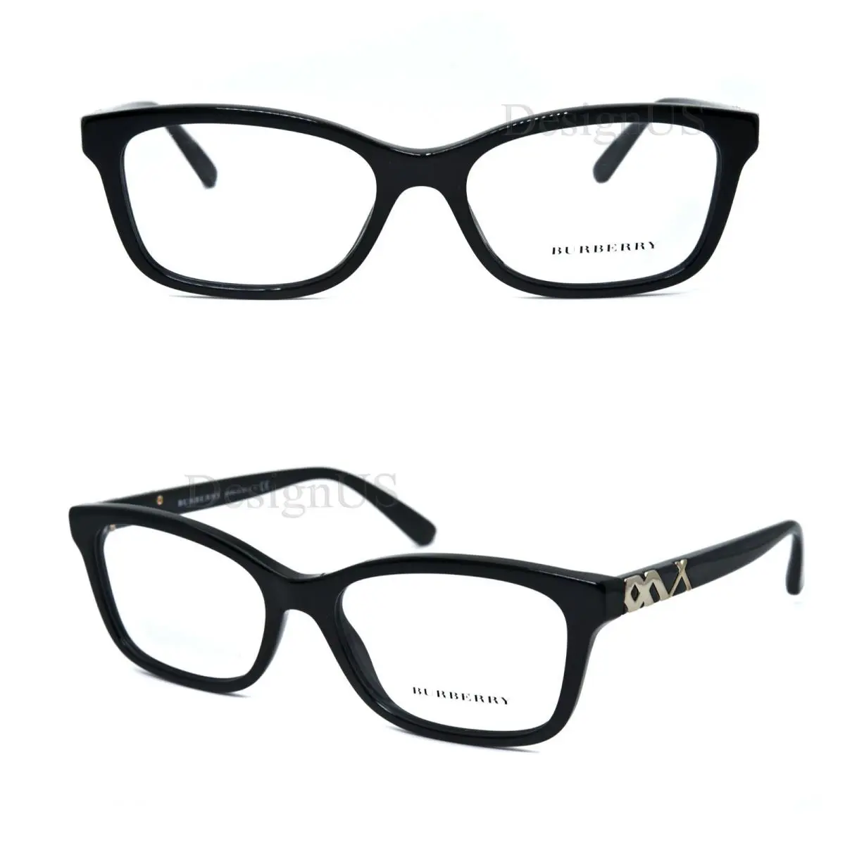 Burberry B 2249 3001 Butterfly Black Size 52/16/140 Eyeglasses Made in Italy