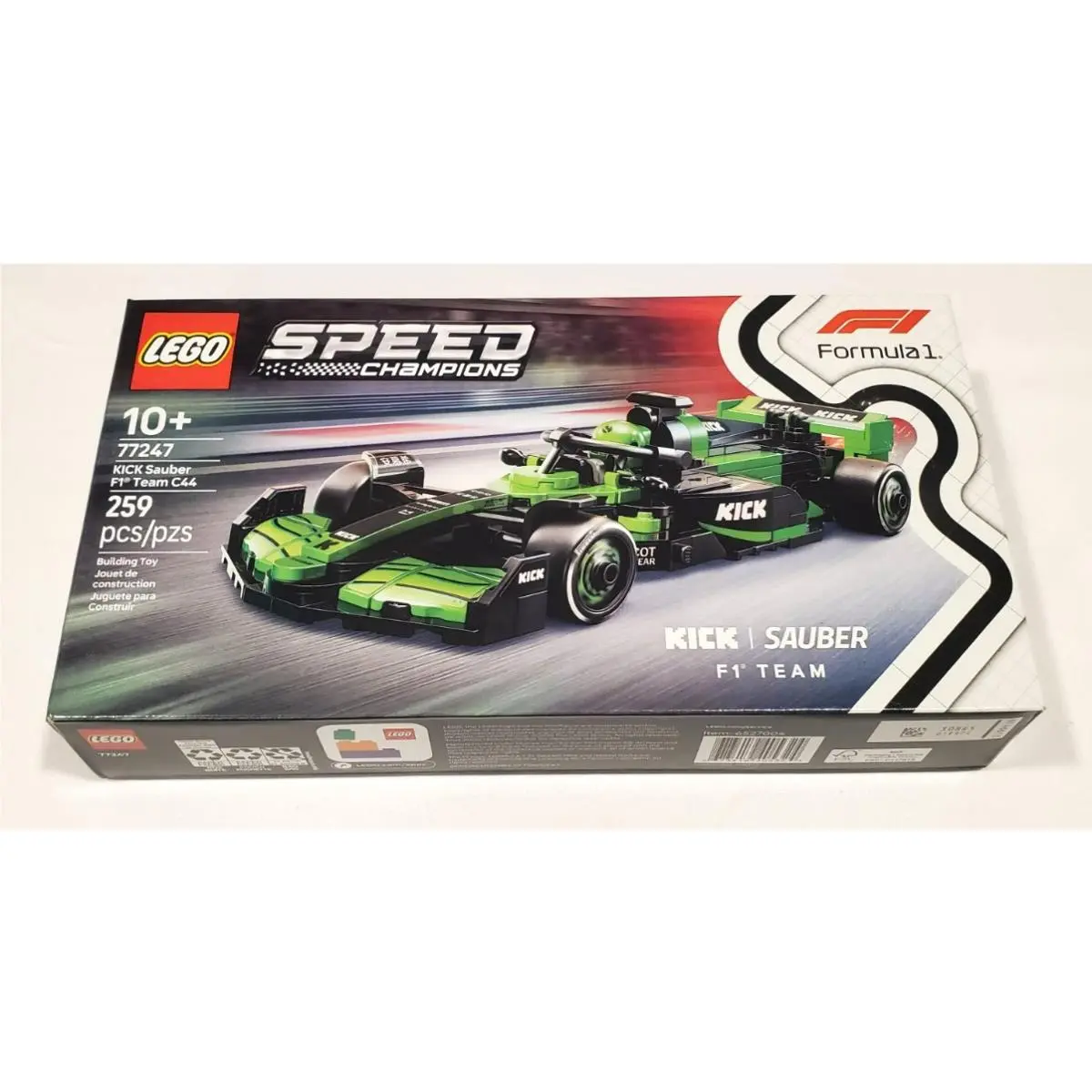 Lego Speed Champions Kick Sauber F1 Team C44 Race Car 77247 Box