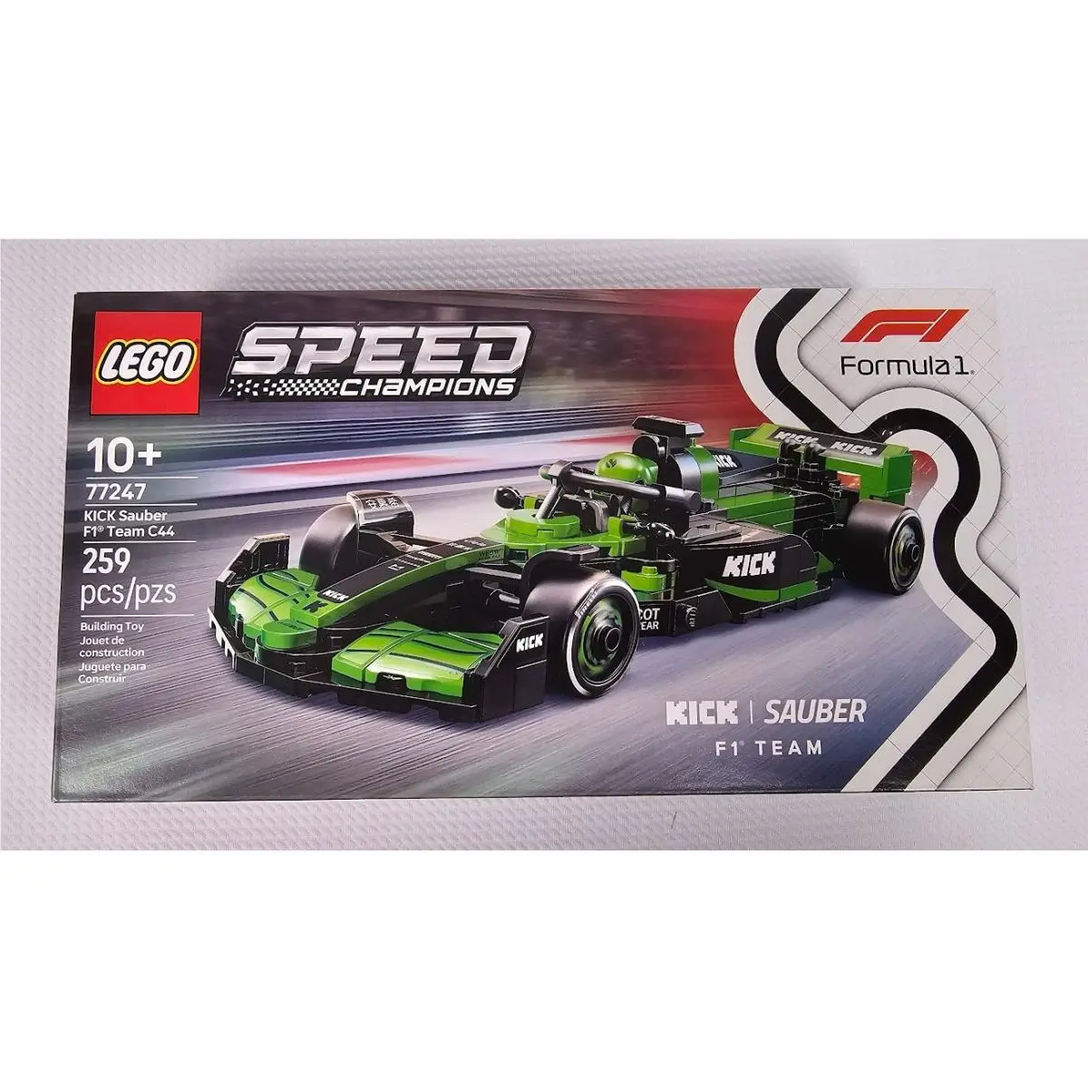 Lego Speed Champions: Kick Sauber F1 Team C44 Race Car 77247 Box