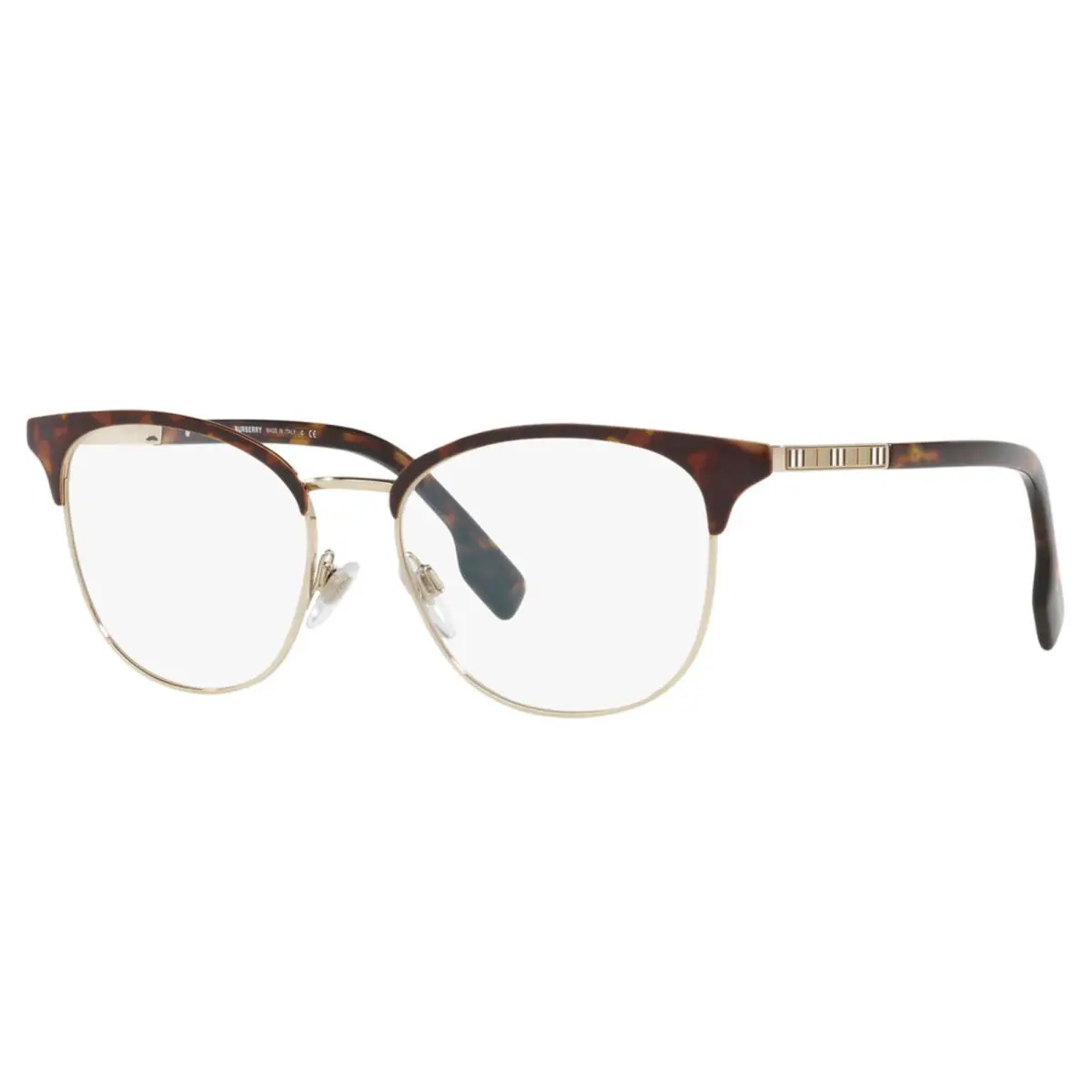 Burberry Eyeglasses B 1355 1312 52-16 140 Havana Tortoise Gold Frames