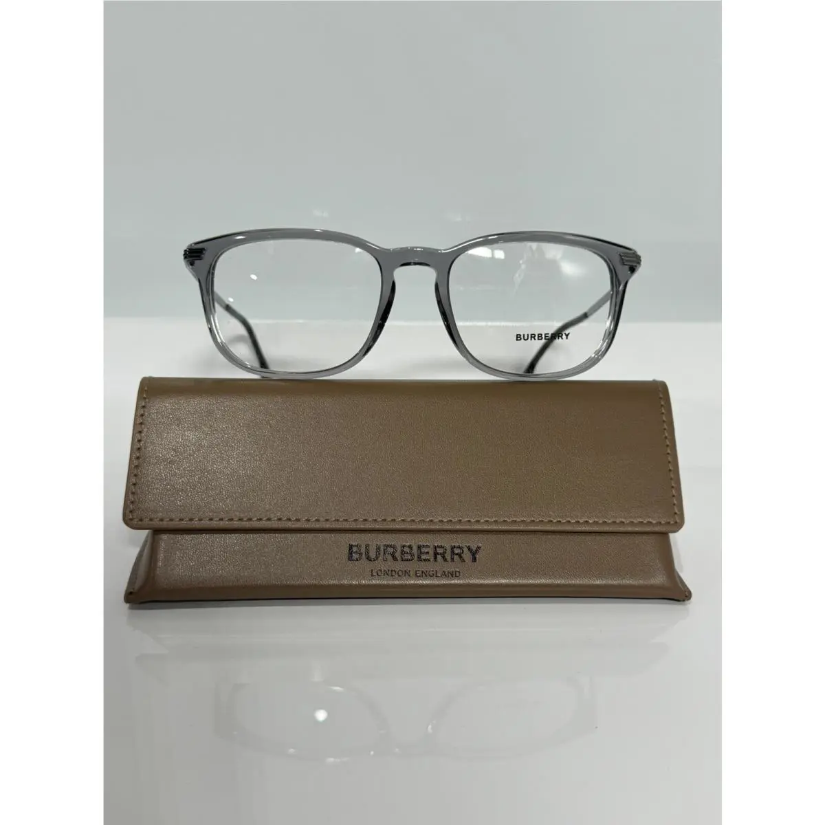 Burberry 2369 4021 Crystal Grey Acetate Unisex Eyeglasses 56mm