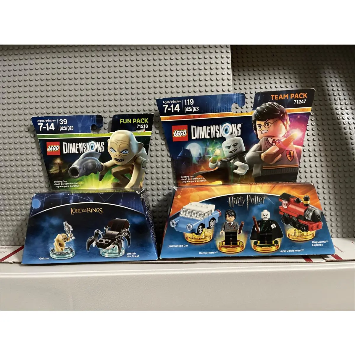 Lego Harry Potter 71247 Lotr 71218 Dimension 2 Sets