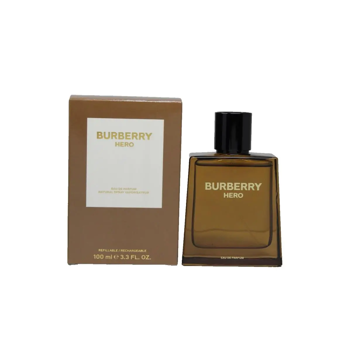 Burberry Hero Eau DE Parfum Natural Spray Refillable 100 ML/3.3 Fl.oz