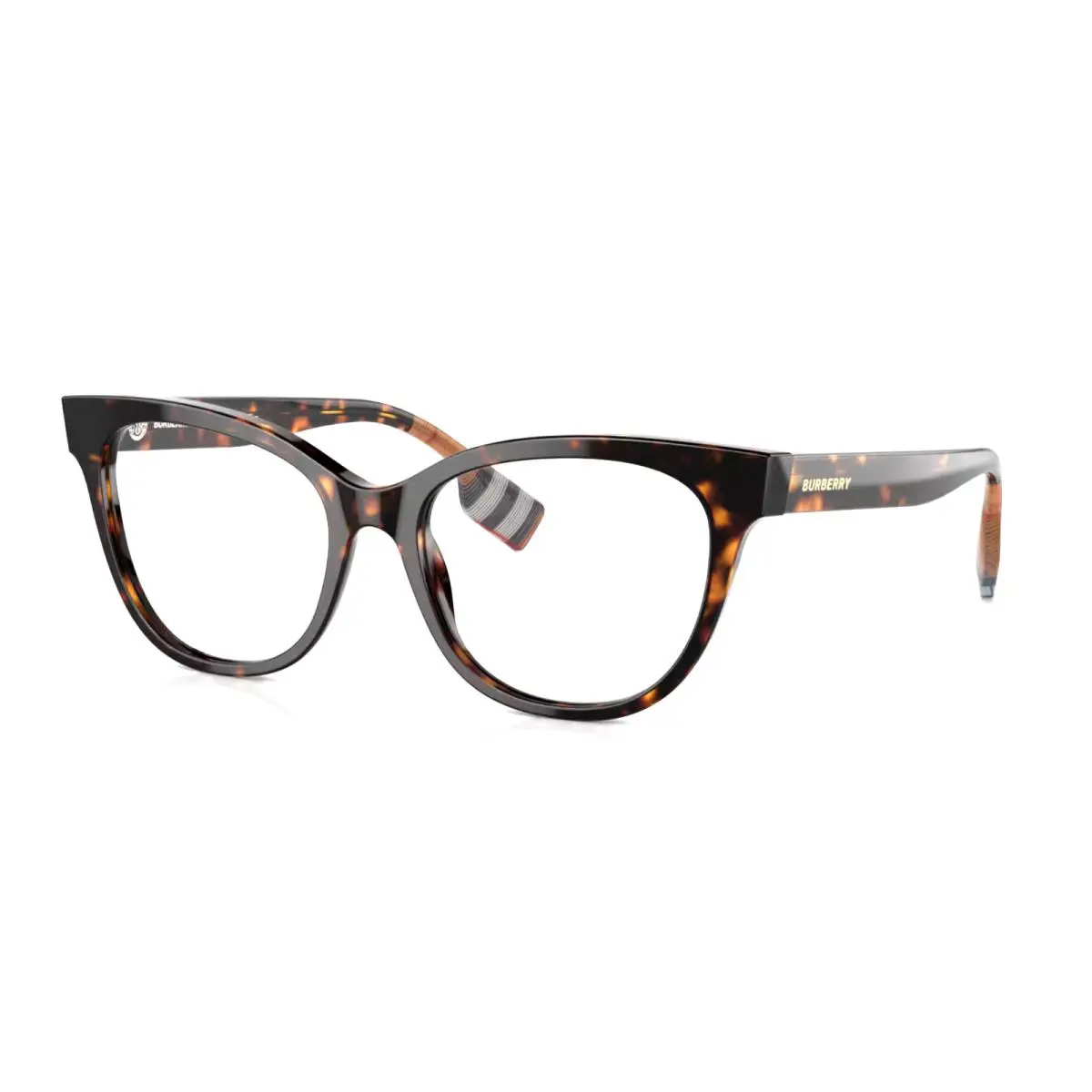Burberry Evelyn Eyeglasses B 2375 3002 53-17 Havana Tortoise Cat Eye Frames