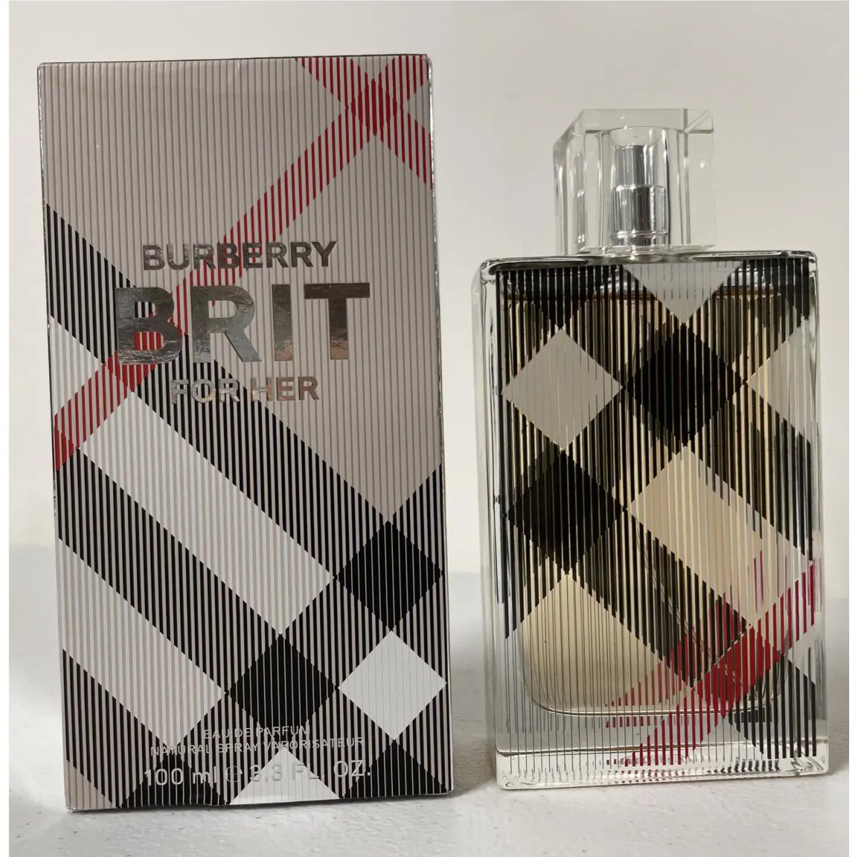 Burberry Brit For Her Eau De Parfum Spray Edp For Women 100ml/3.3oz Unsealed