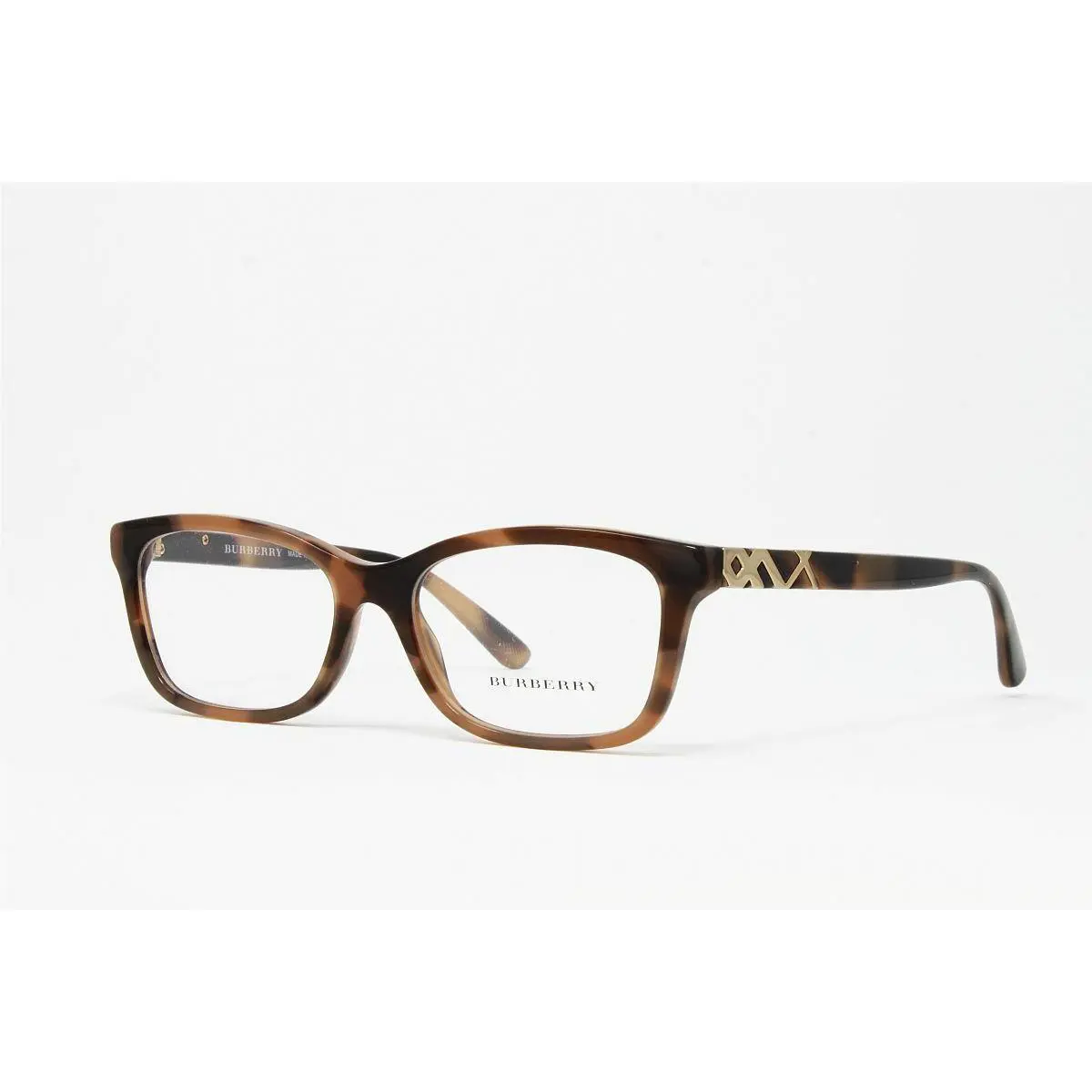 Burberry Eyeglasses Women`s Cat Eye Plastic Spotted Brown 54mm BE2249-3641