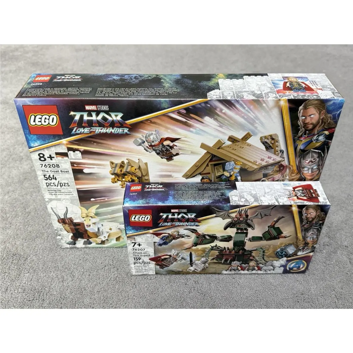 Lego Marvel Thor Love Thunder 76207 76208