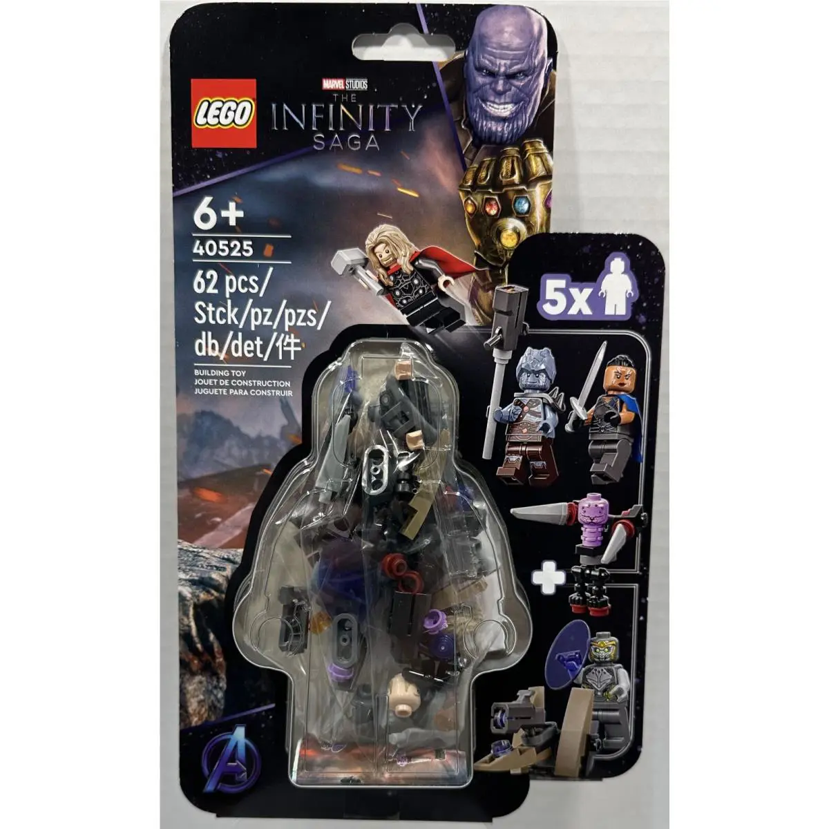 Lego Marvel 40525 The Infinity Saga 62pcs 6+ 5 Minifigures
