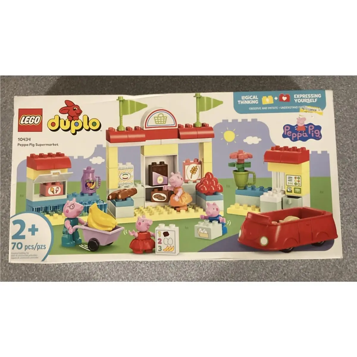 Lego 10434 Duplo Peppa Pig Supermarket Building Toy 70 Pcs